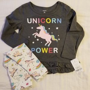 NWT - Carter's Toddler girl set